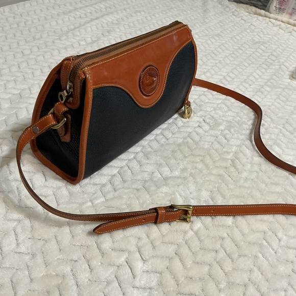 Dooney & Bourke Black and Tan Crossbody Bag - Picture 3 of 15